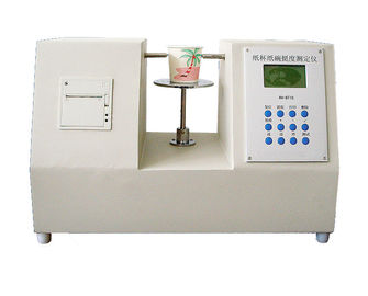 Accuracy Paper Testing Instruments , ISO 2493 Paper Cup Bowl Stiffness Tester