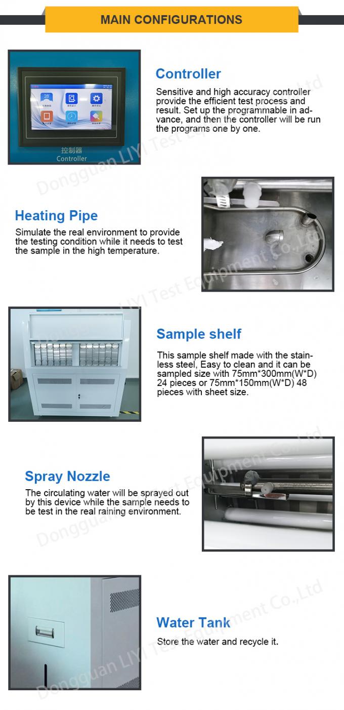 Painted Plastic Accelerated UV Aging Test Machine with 340 Lamp 3