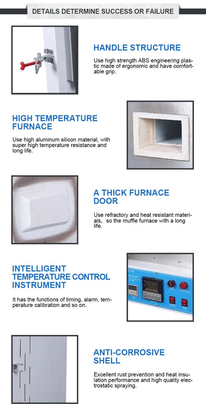 Liyi 1200c Muffle Small Heat Treatment Electric Furnace Color Blue Or Black 1