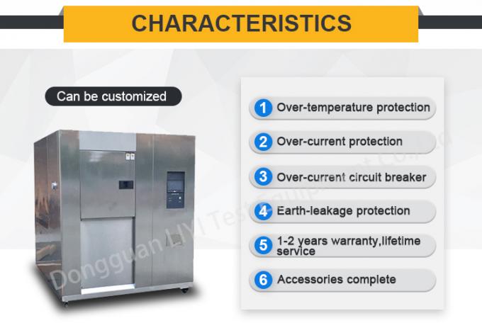High Efficiently 3 Test Chambers Climatic Thermal Shock Environmental Chamber 2