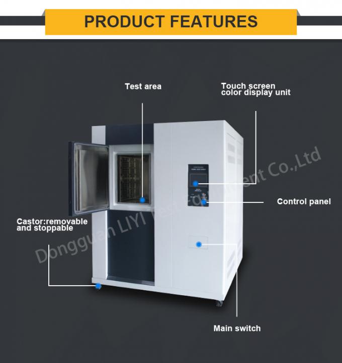 High Efficiently 3 Test Chambers Climatic Thermal Shock Environmental Chamber 1