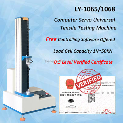 Liyi Universal Testing Machine with 650mm Stroke 1/250,000 Resolution and ASTM D903 Compliance for Material Testing