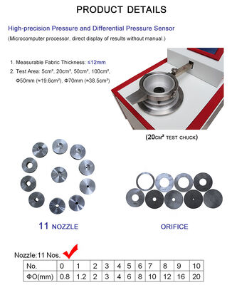Liyi Laboratory Textile Digital Fabric Air Permeability Tester