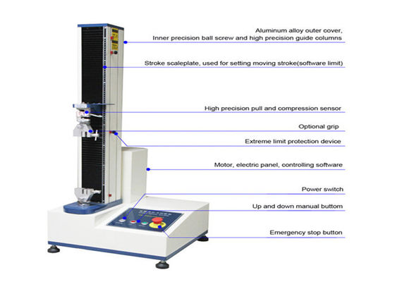 Single Column Tensile Testing Machine With 100% Test Force Range